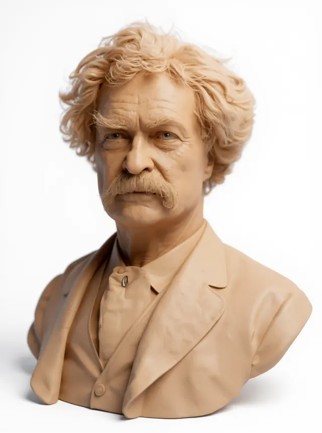 Mark Twain bust