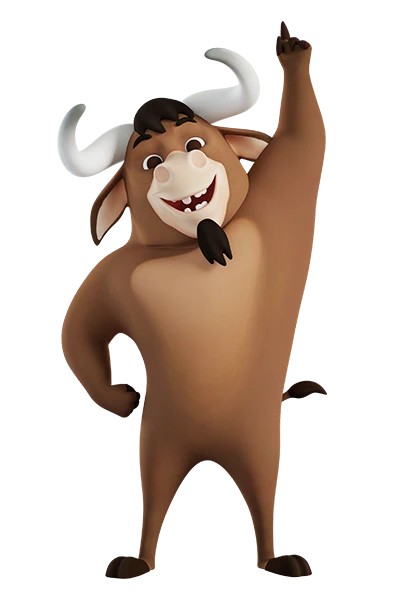 Bull Mascot Illustration image