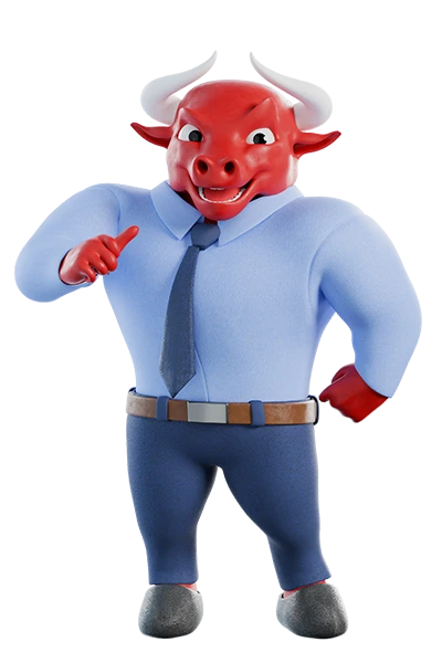 Business Bull Mascot Illustration image