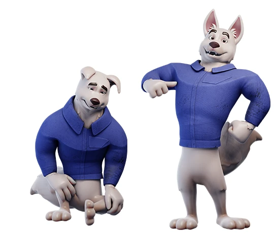 3D cartoon mascot in pose 15
