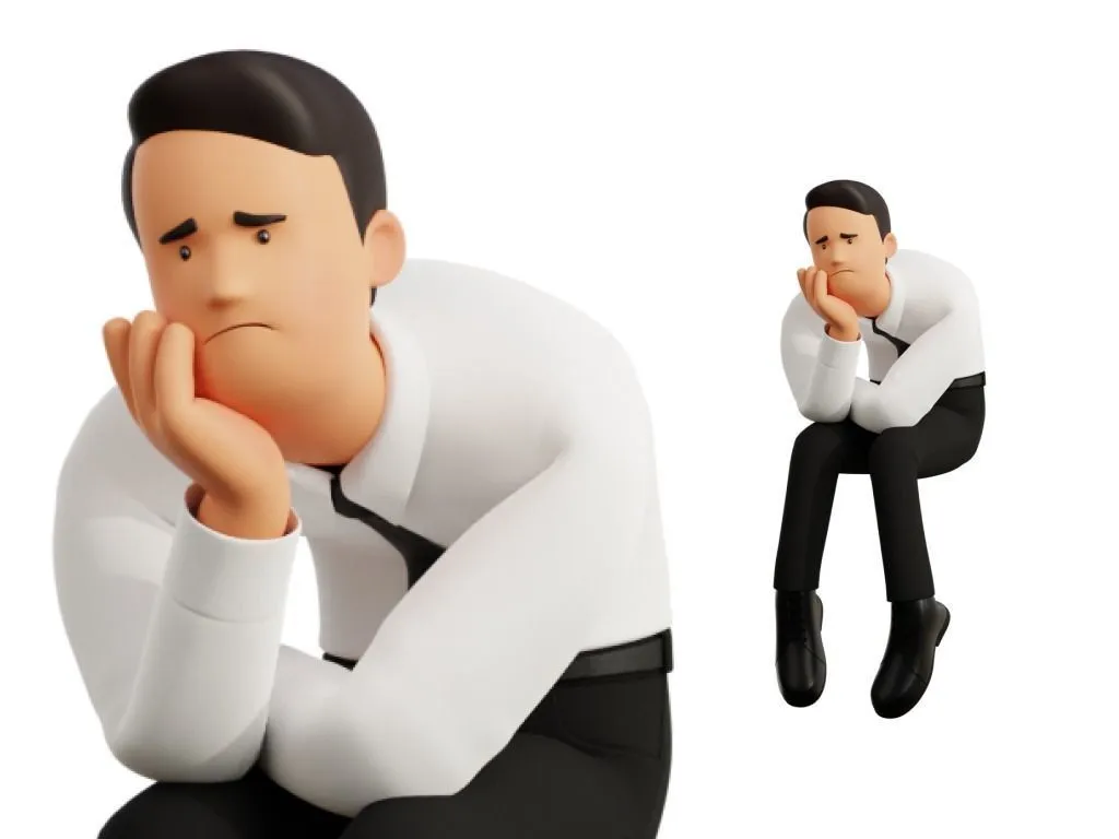 Business Office Man Character rigged 3D character in different pose