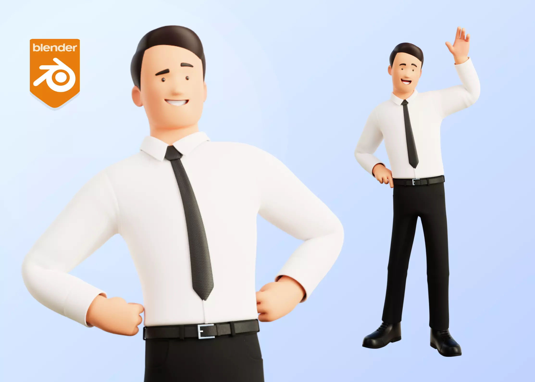 Business Office Man Character