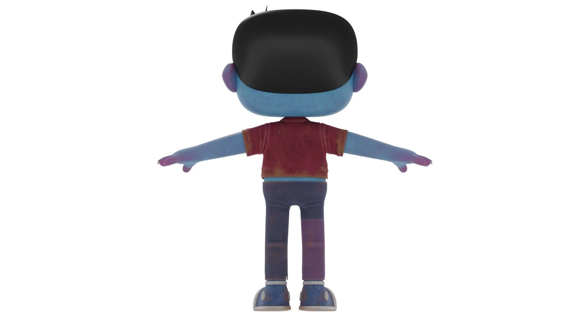 Cartoon Male Zombie 3D character animation