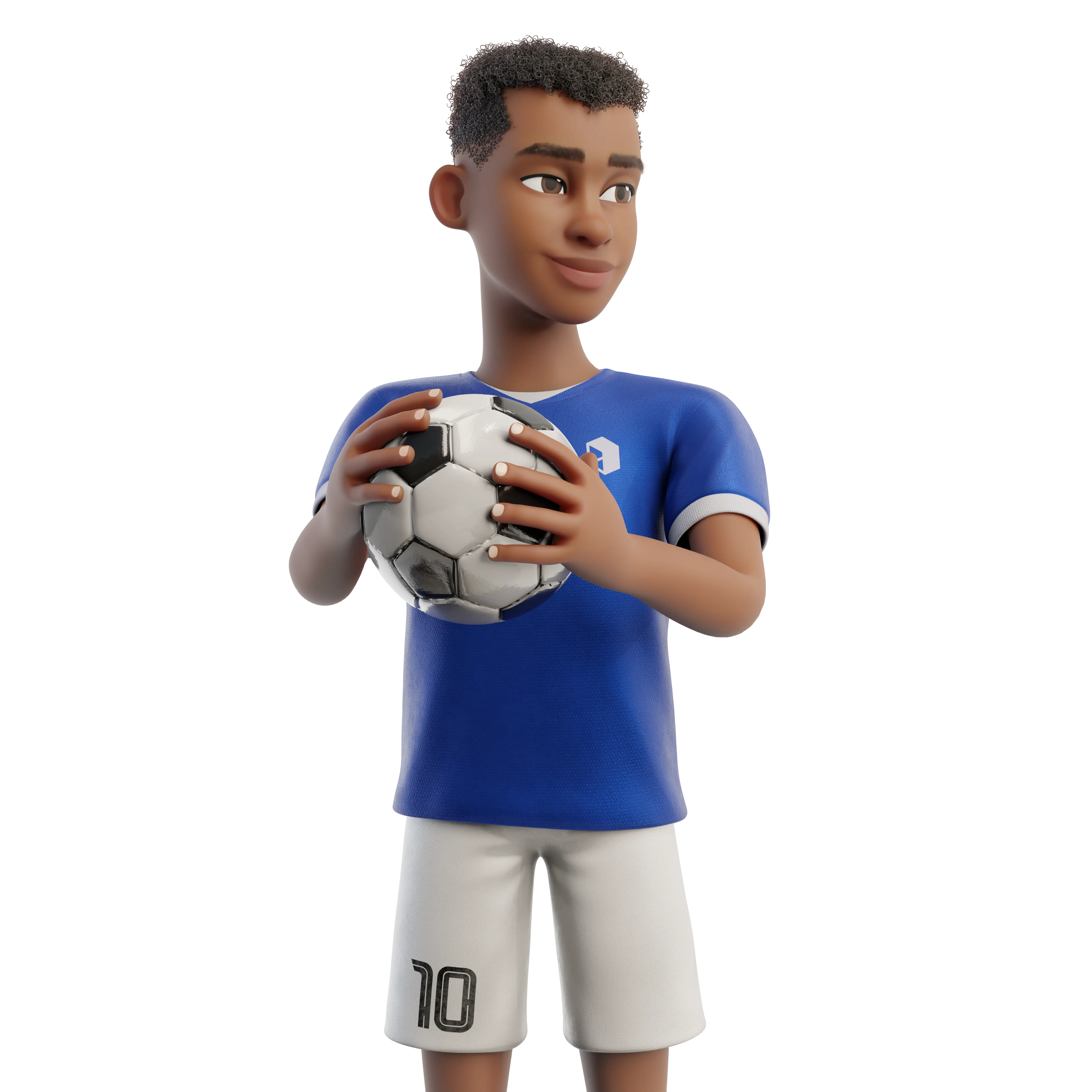 Cartoon Soccer Player render 3