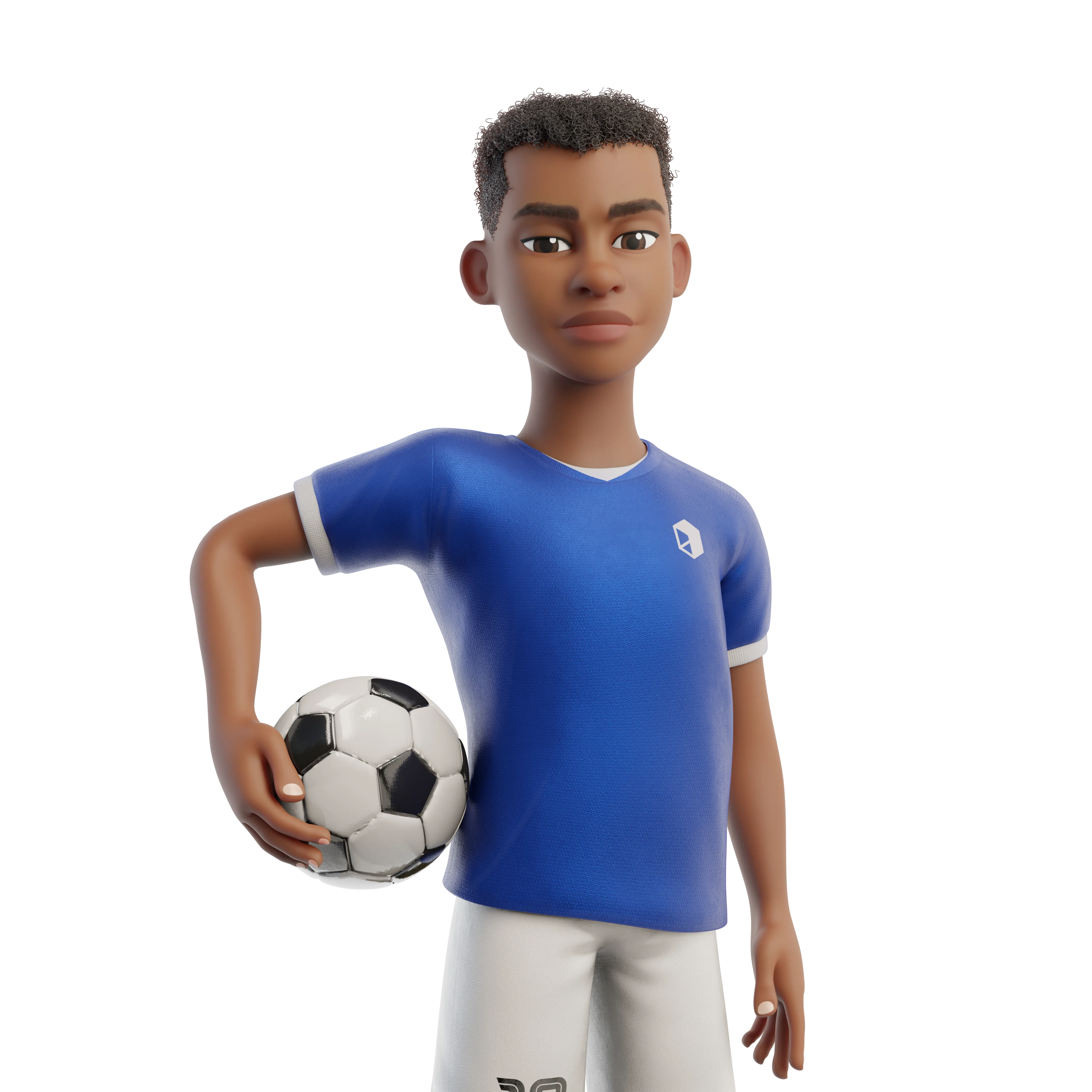 Cartoon Soccer Player render 5
