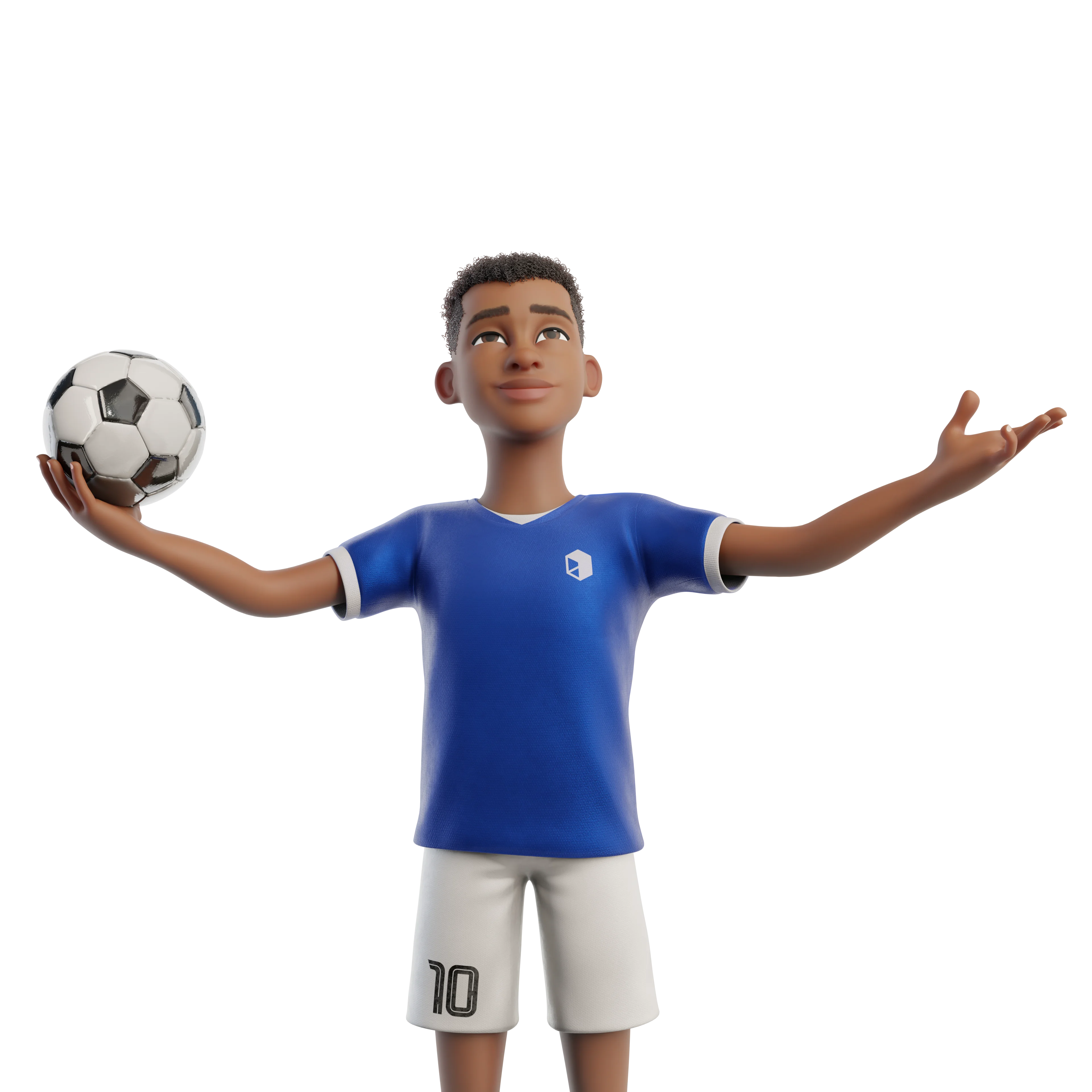 Cartoon Soccer Player render 6