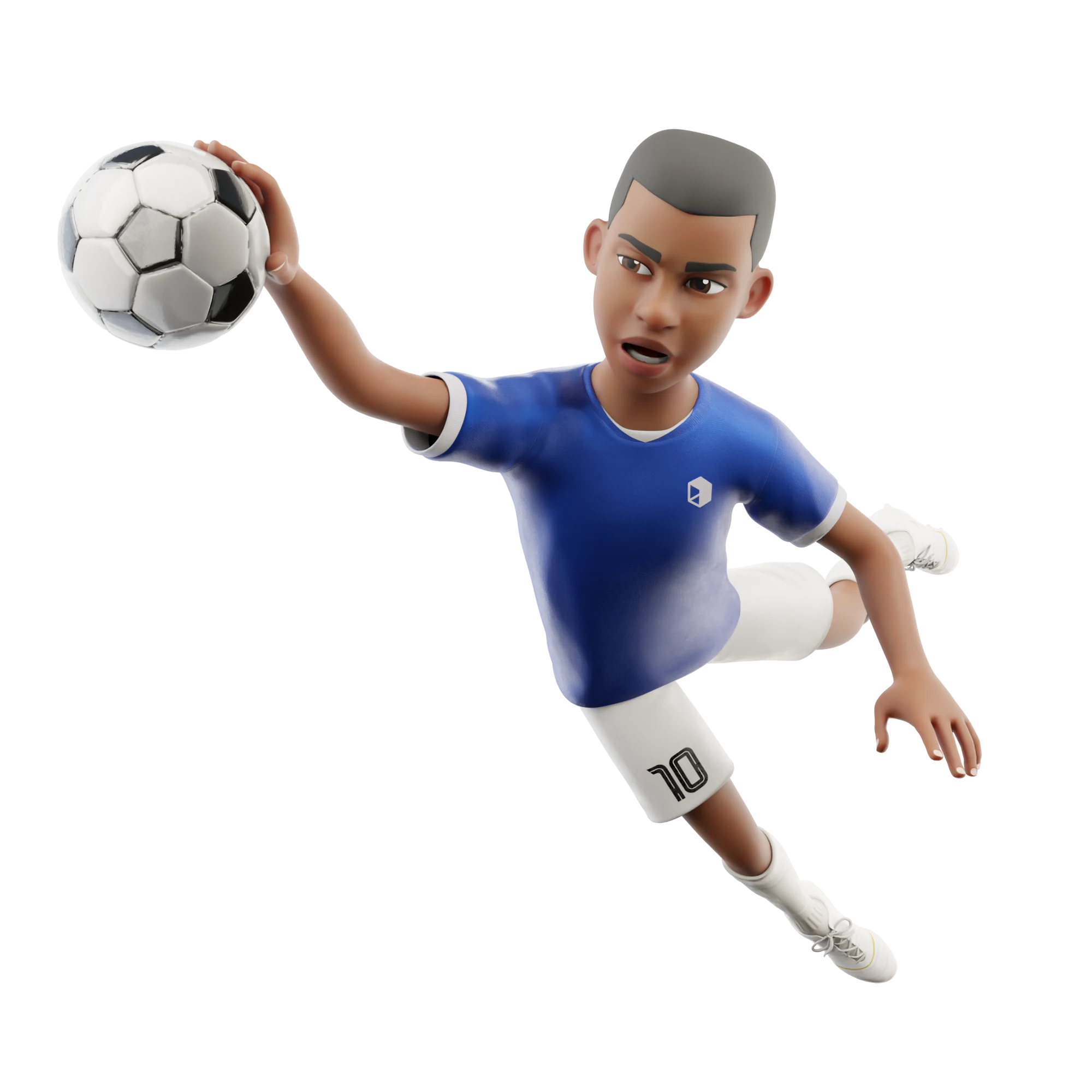 Cartoon Soccer Player render 1