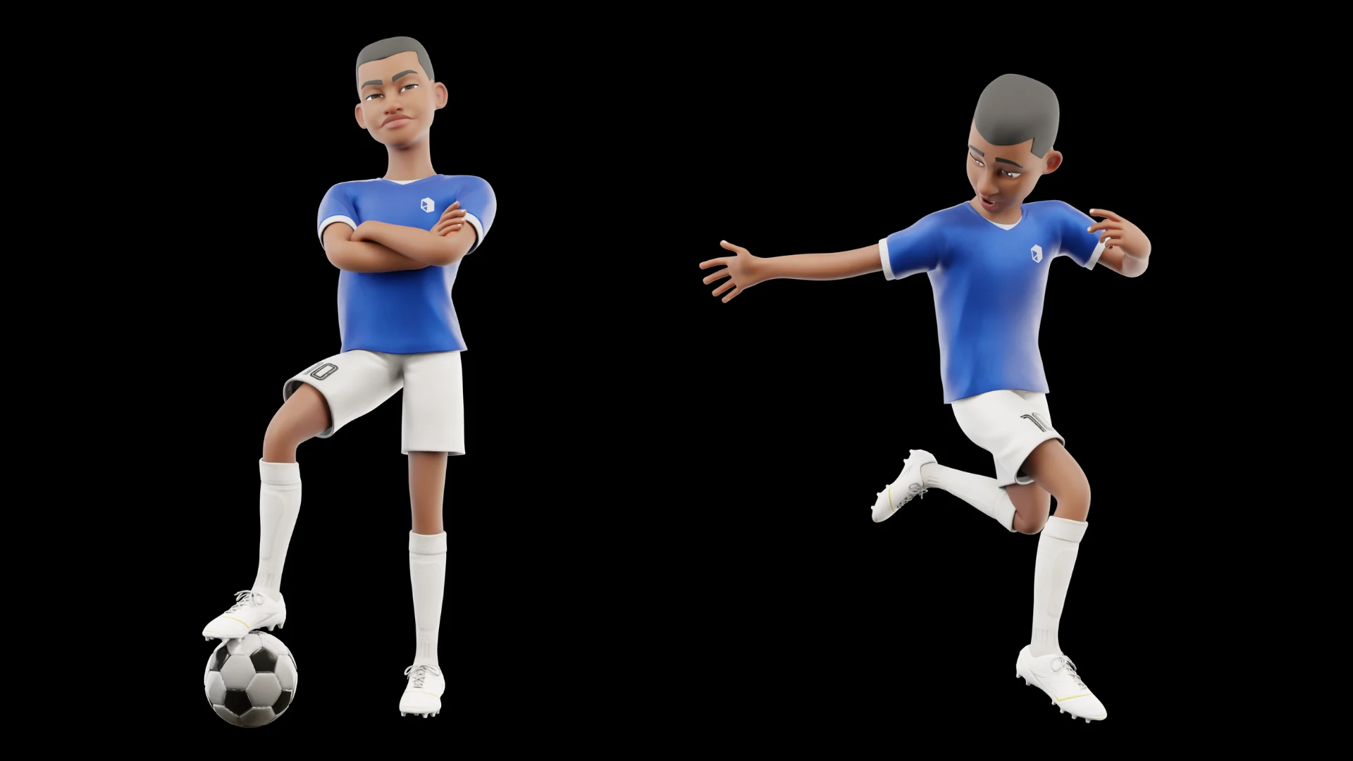 Cartoon Soccer Player close-up 1