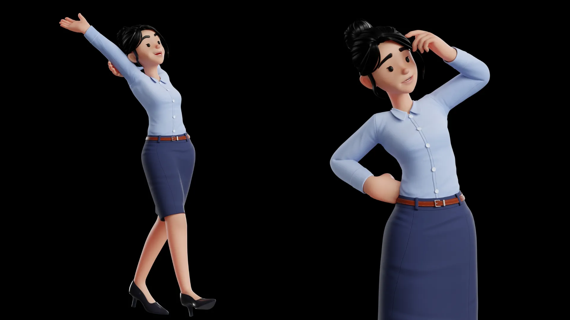 Business Character closeup showcase