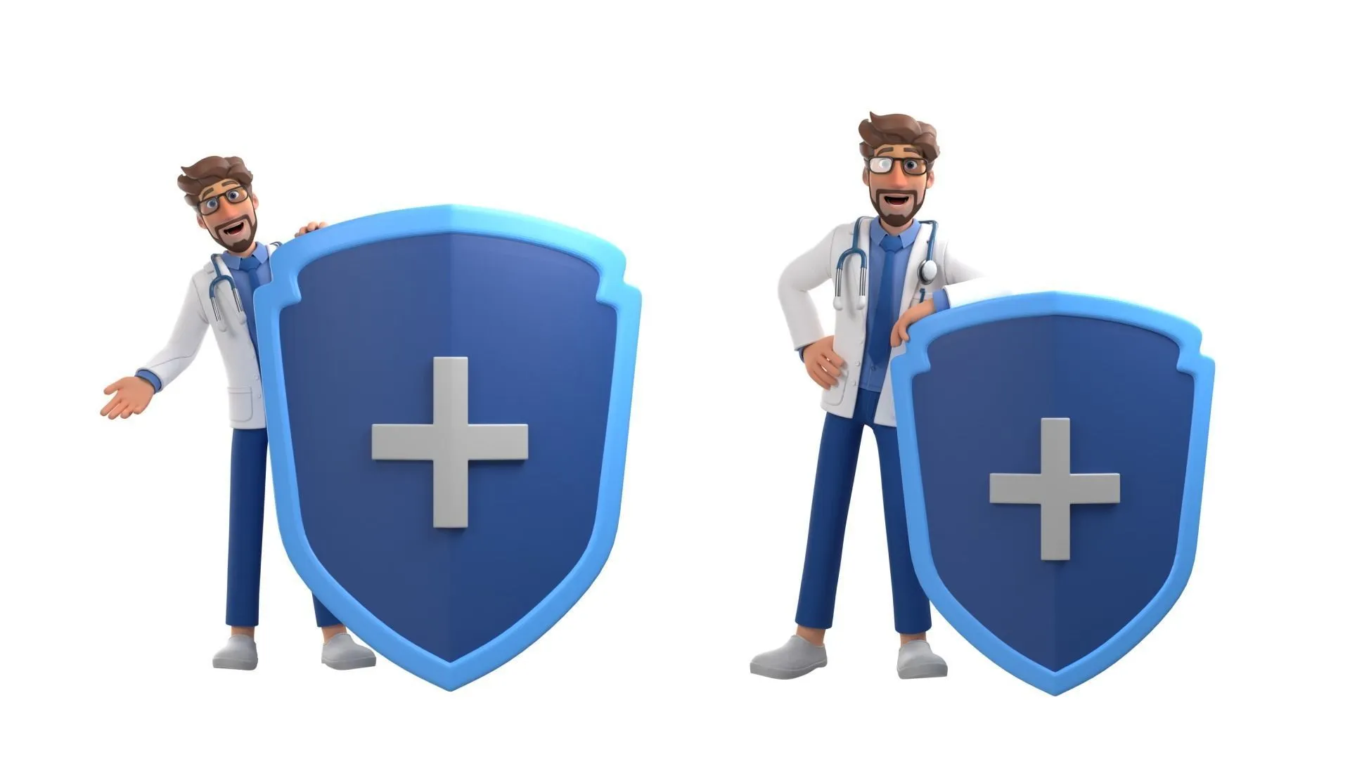 Cartoon Doctor 3D Character animation showcase
