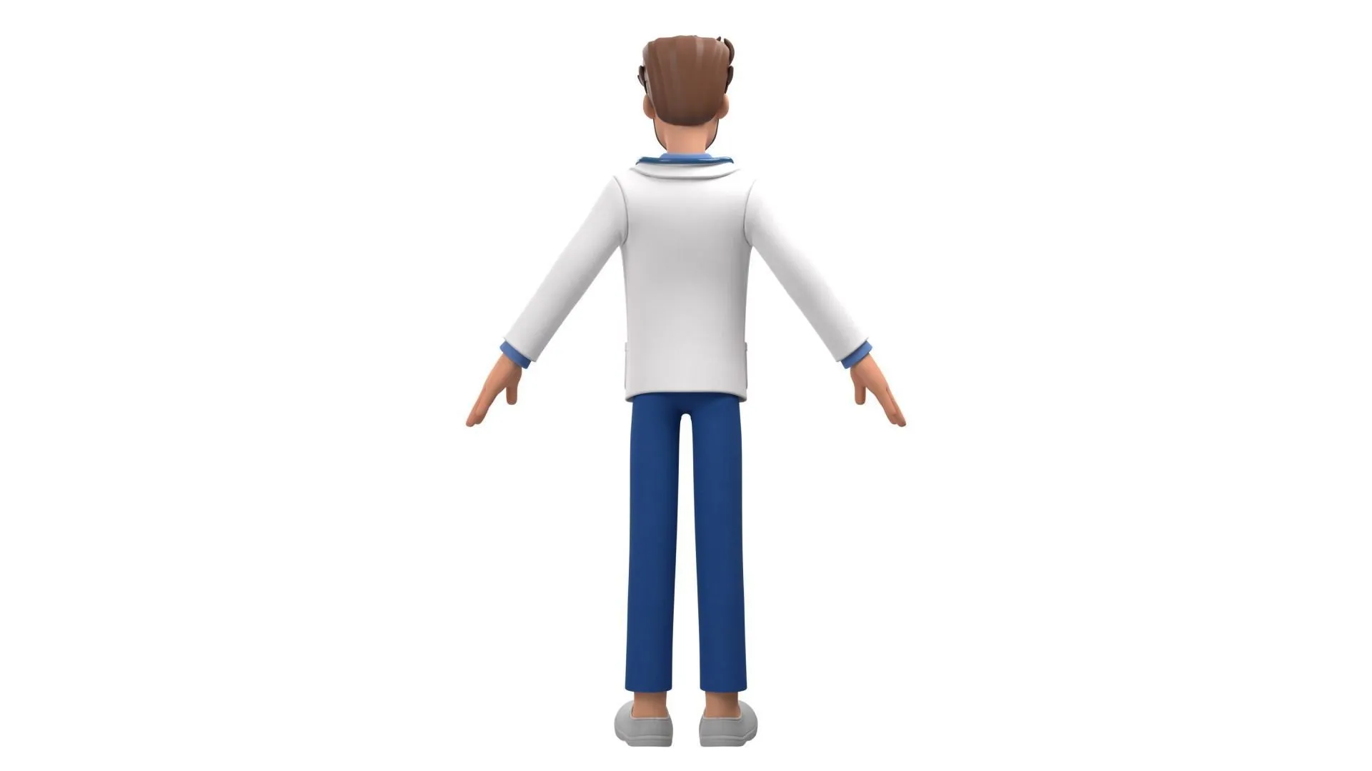 Cartoon Doctor 3D Character professional render
