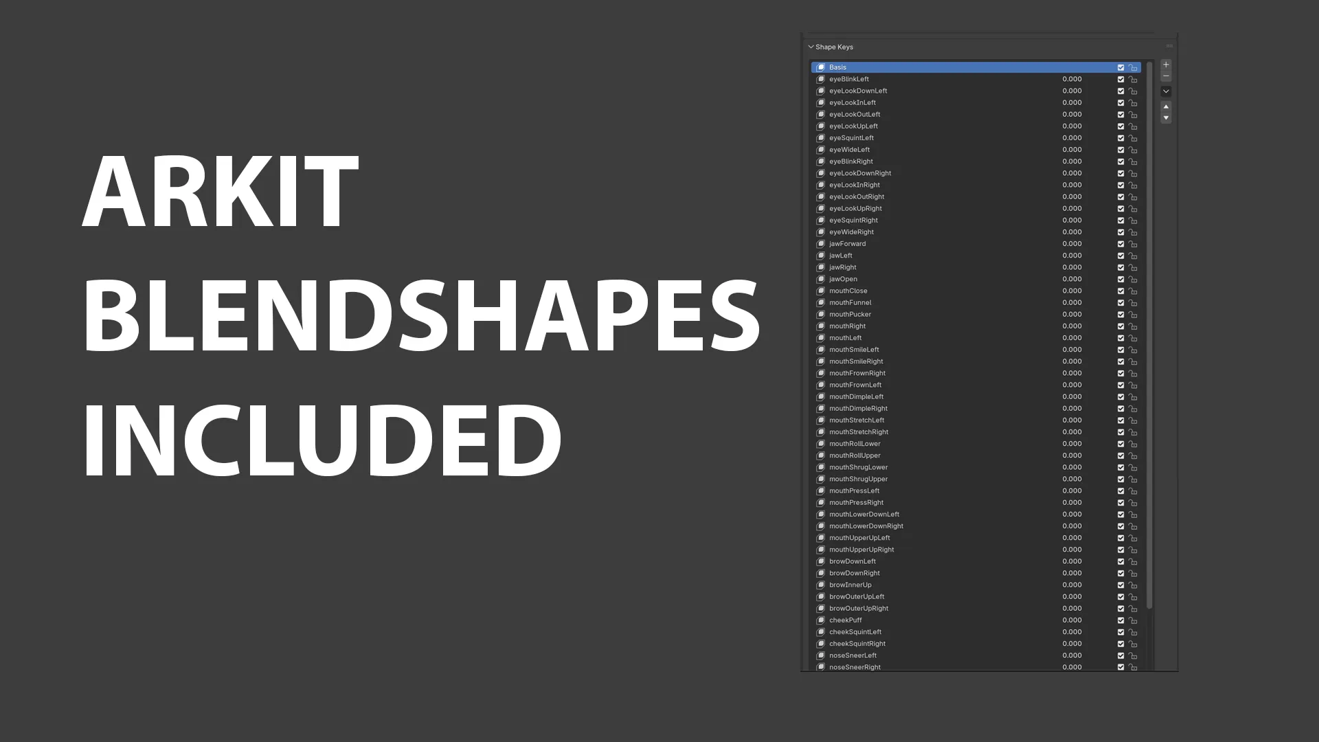 Gamer Girl ARKit blendshapes showcase