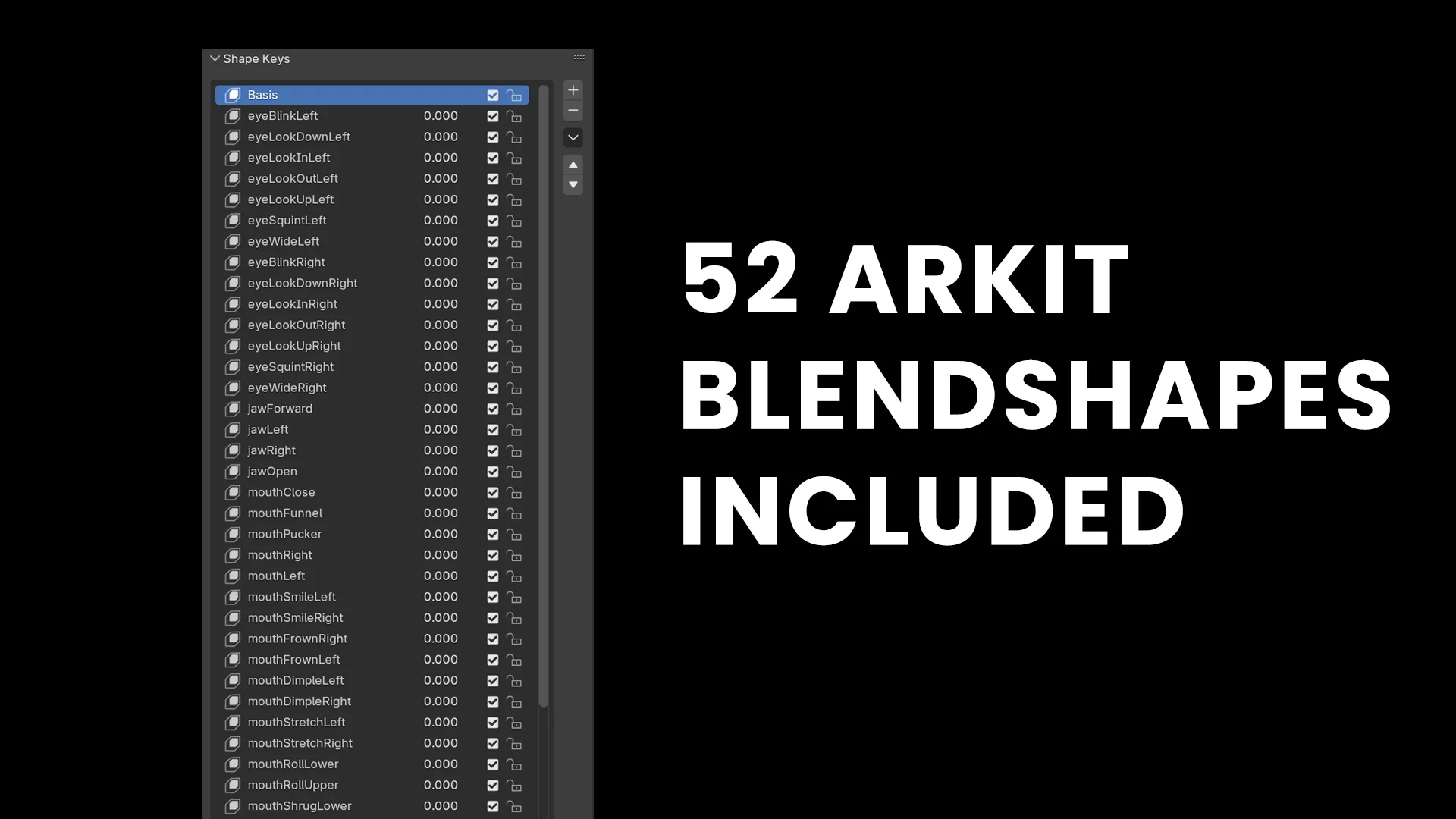 Blendshapes system for 3D Fat Man character animation
