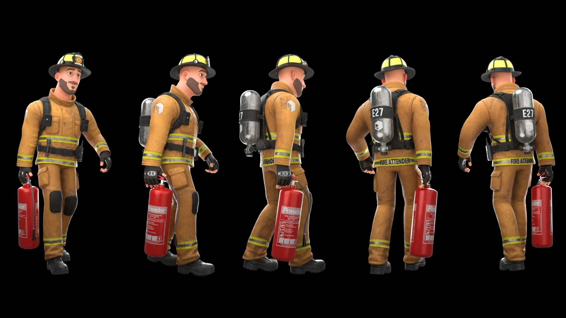 Fire Attender : revêtement texturé poli