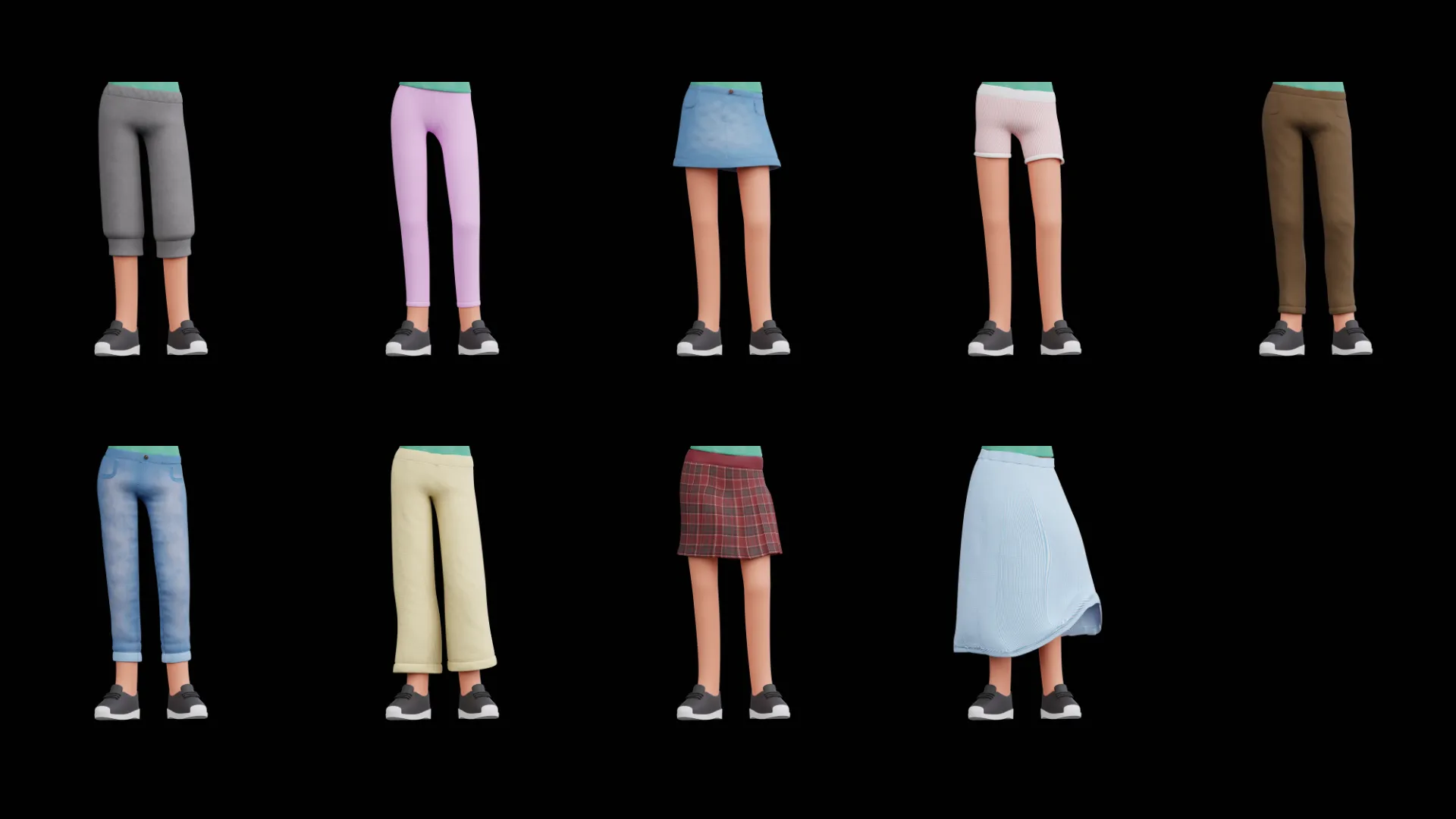 Female Humanz bottoms
