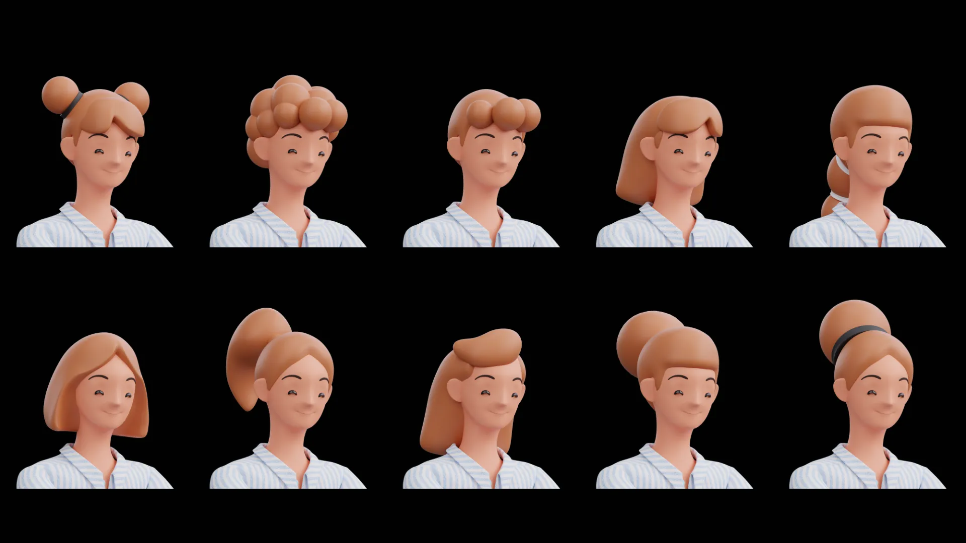 Female Humanz hair options