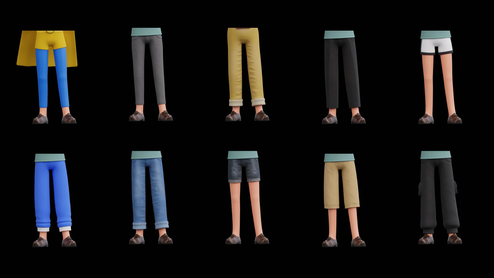 Male Humanz bottoms