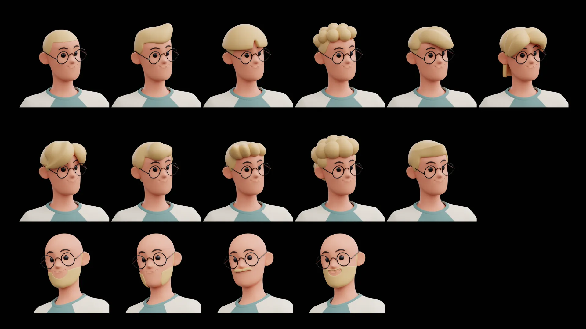 Male Humanz hair options