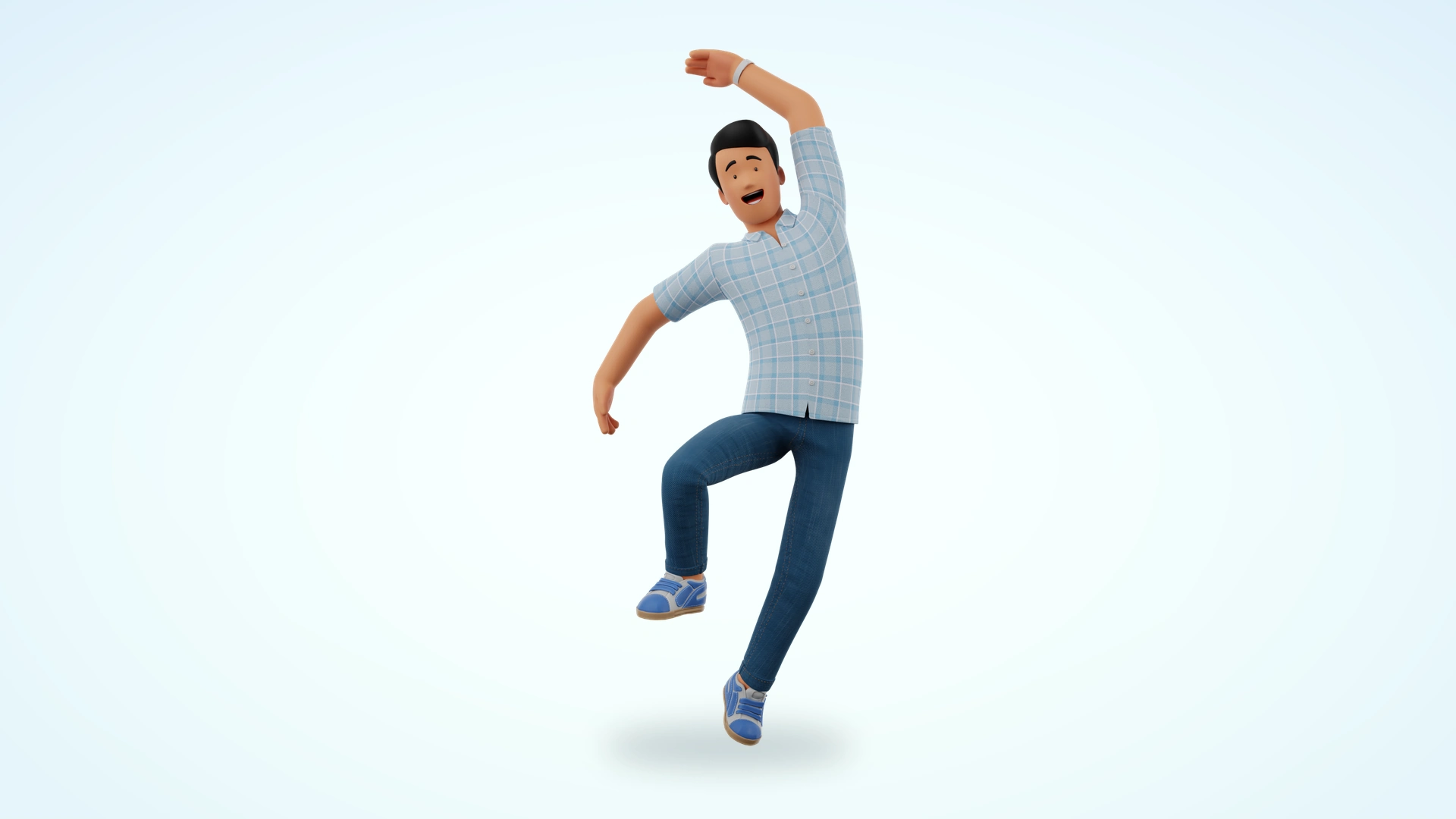 James rig controls and character setup in Blender