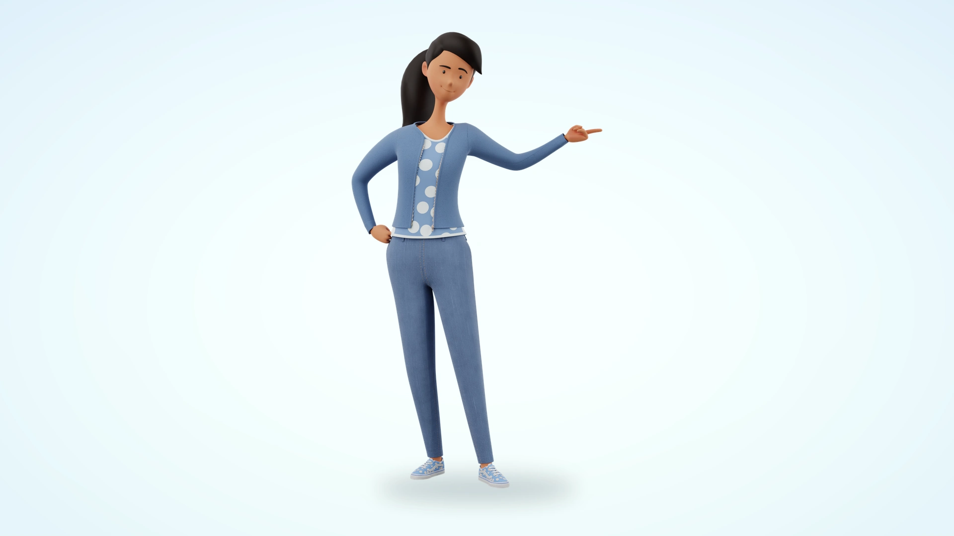Jennifer and James cartoon 3D model preview 12