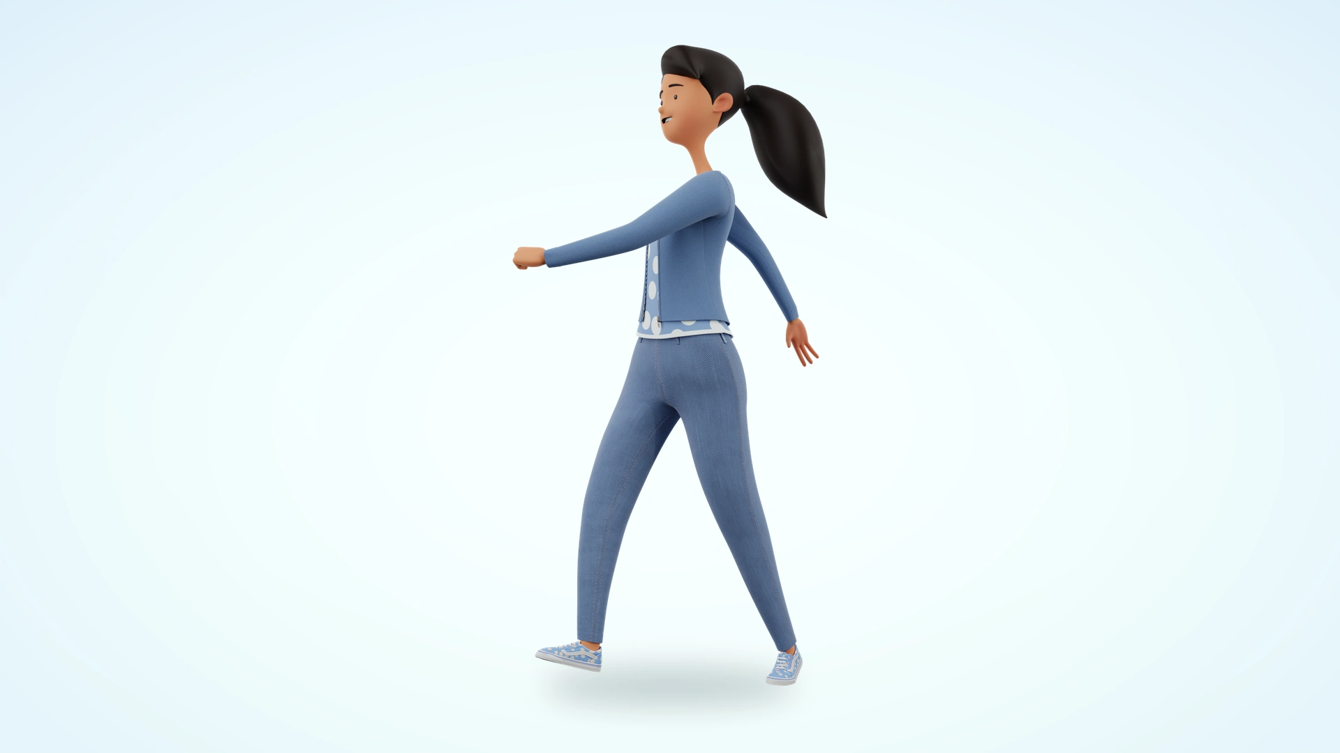 Jennifer and James cartoon 3D model preview 16
