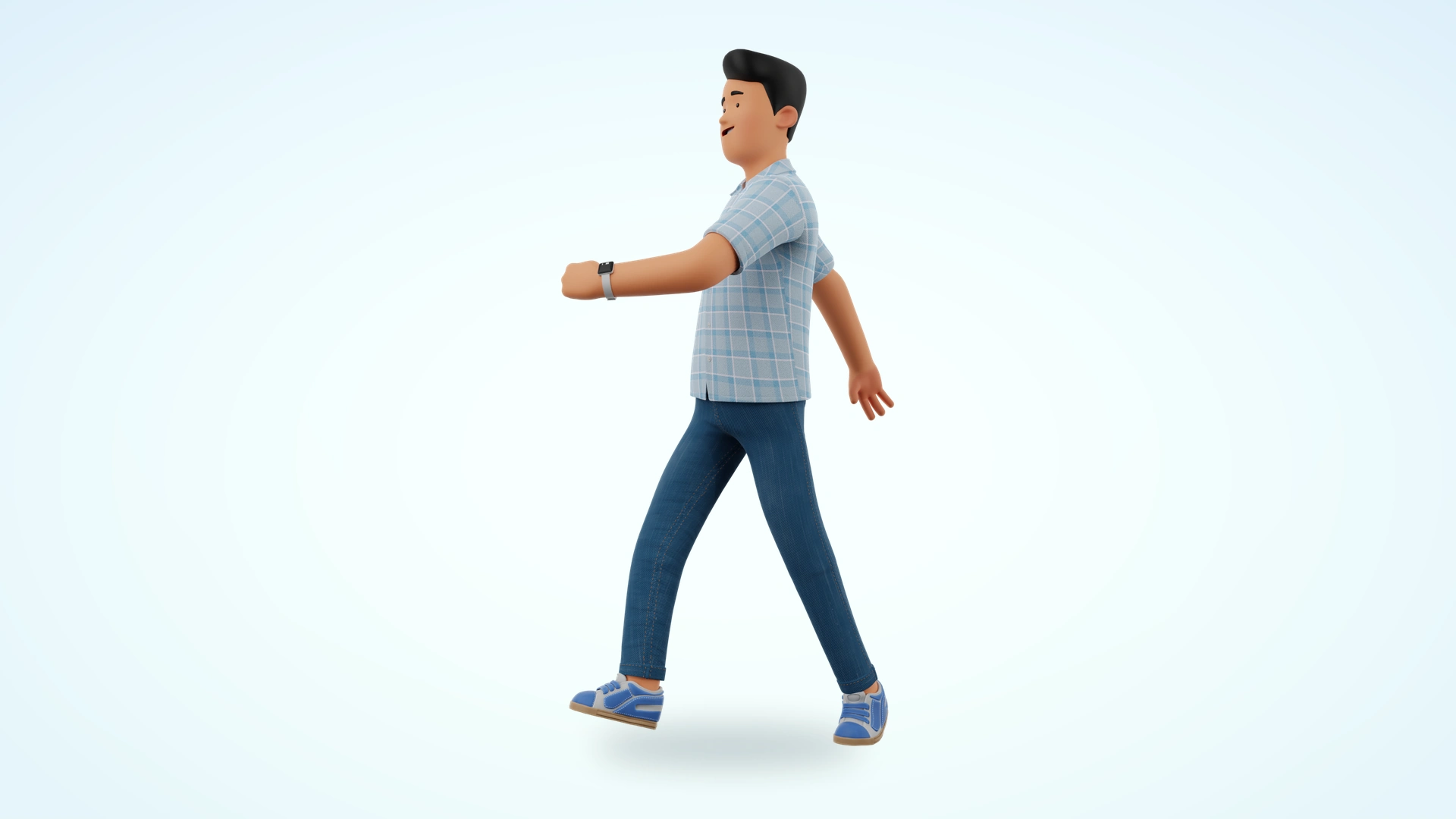 Jennifer and James cartoon 3D model preview 17