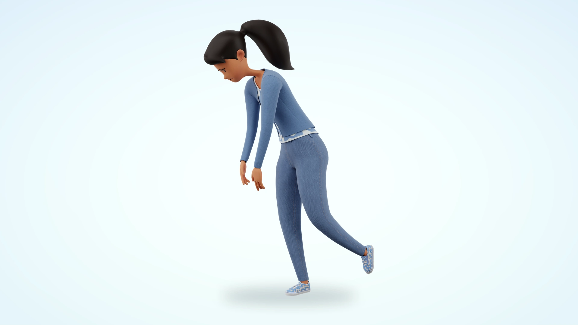 Jennifer and James cartoon 3D model preview 18