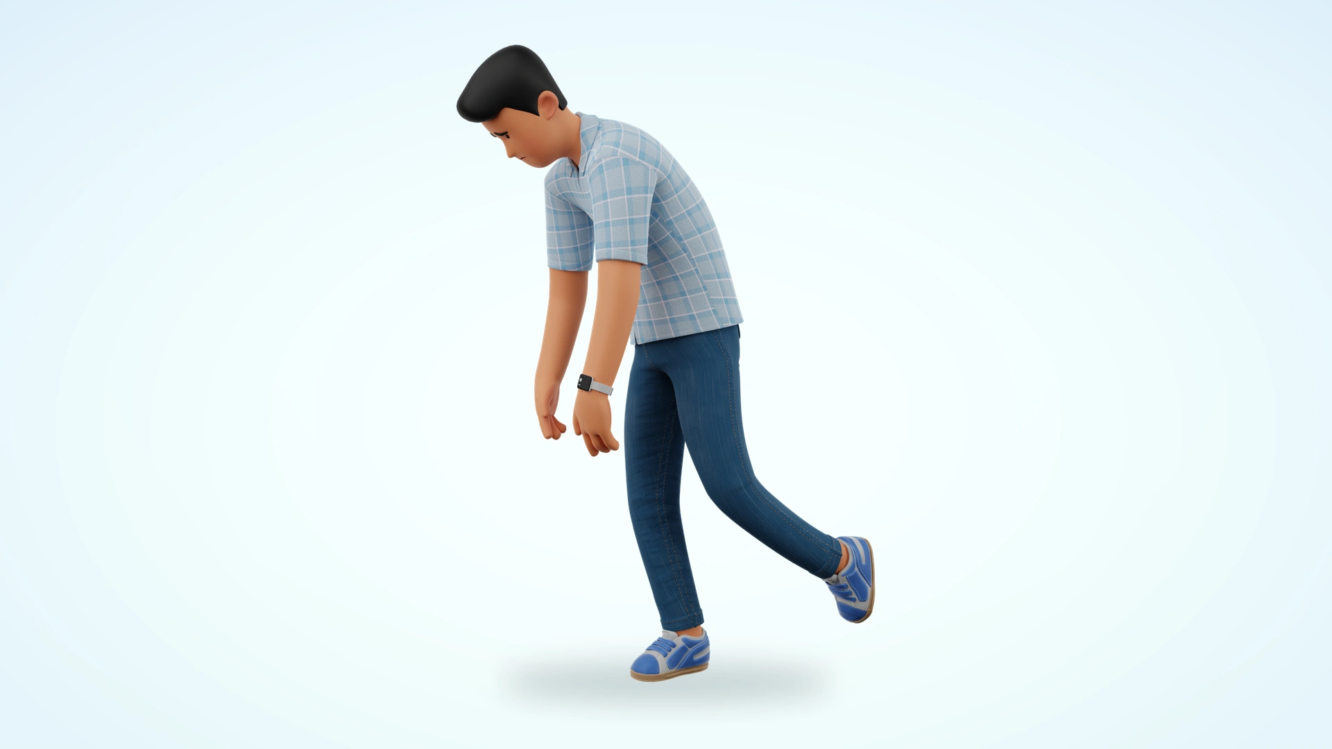 Jennifer and James cartoon 3D model preview 19