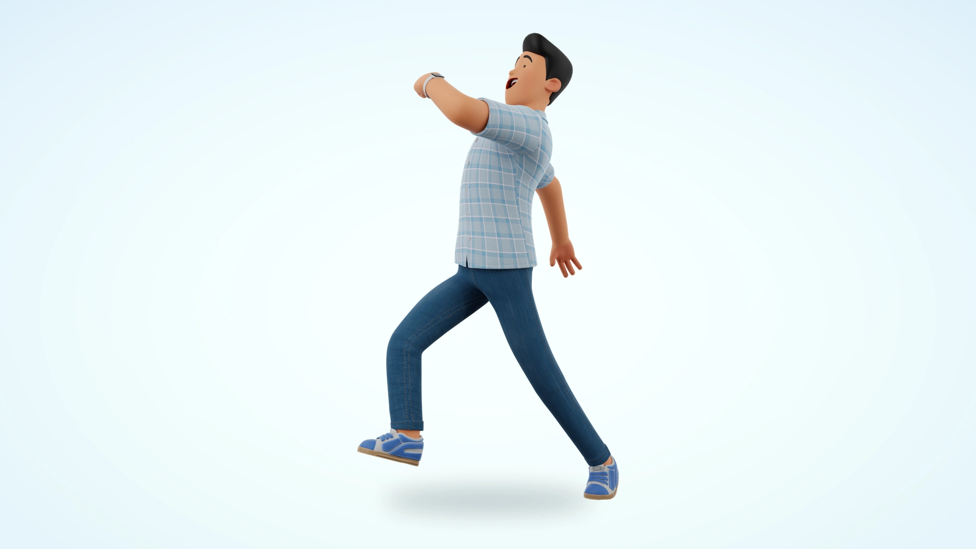 Jennifer and James cartoon 3D model preview 21