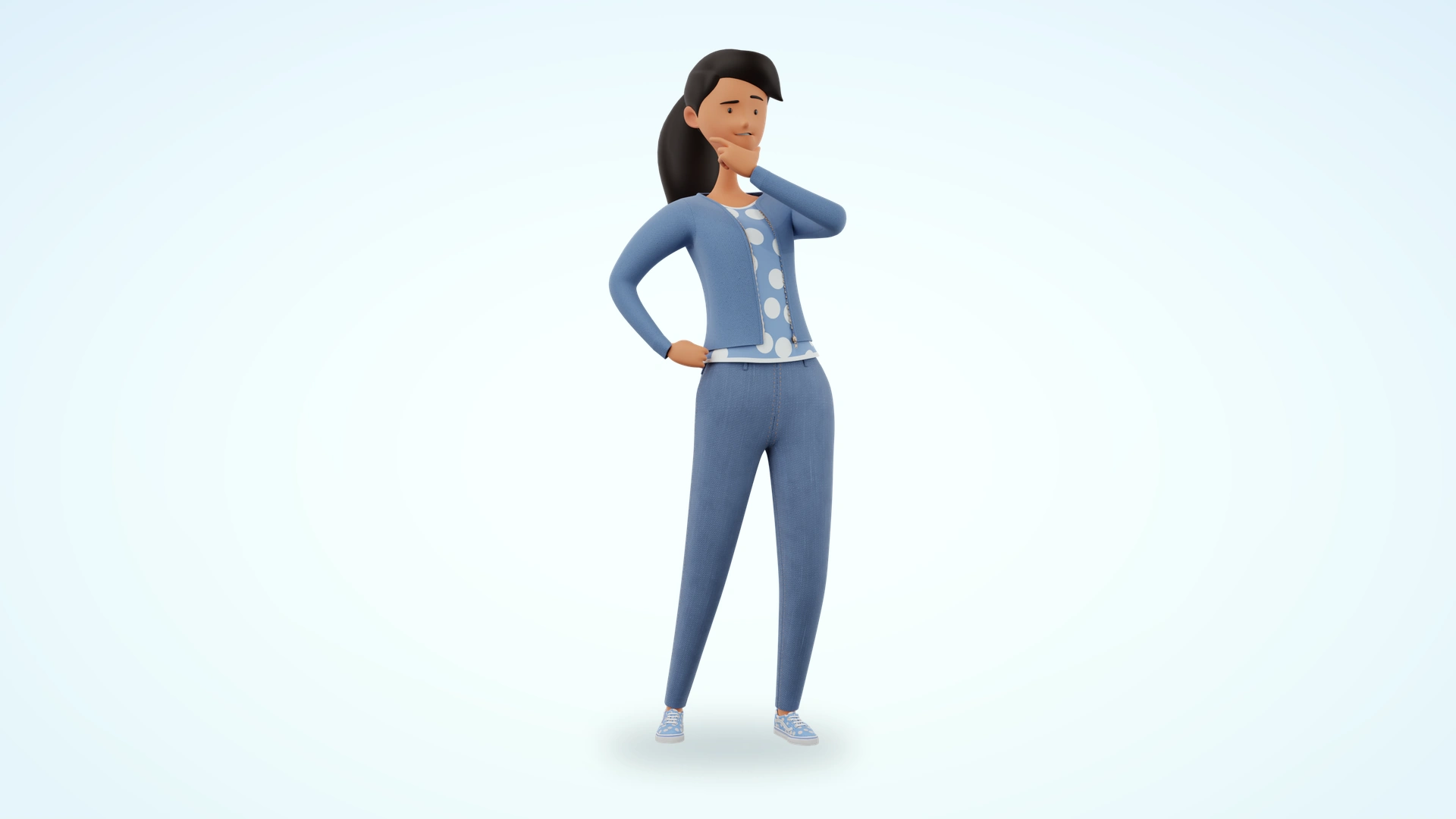 Jennifer and James cartoon 3D model preview 26
