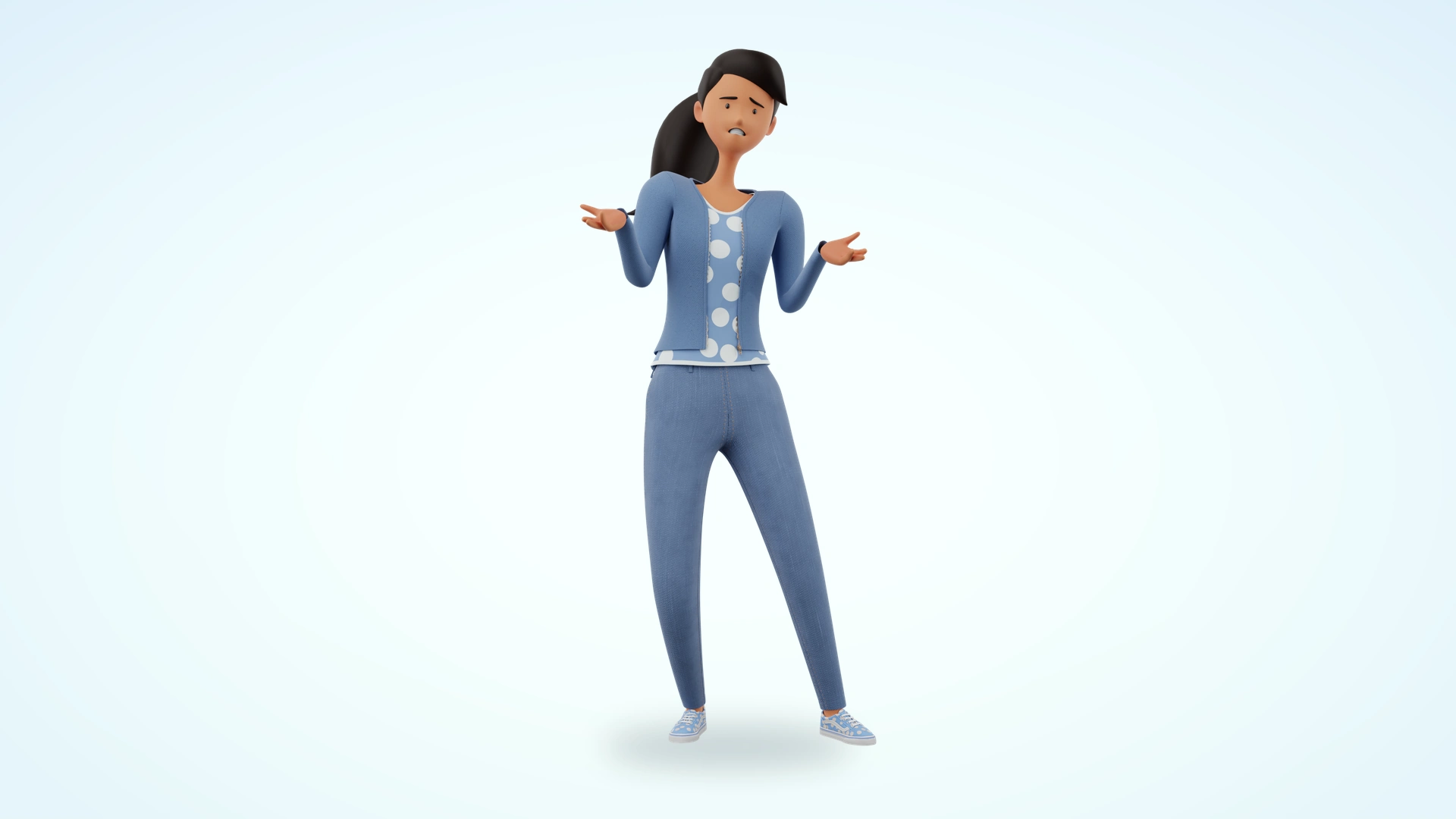 Jennifer and James cartoon 3D model preview 28