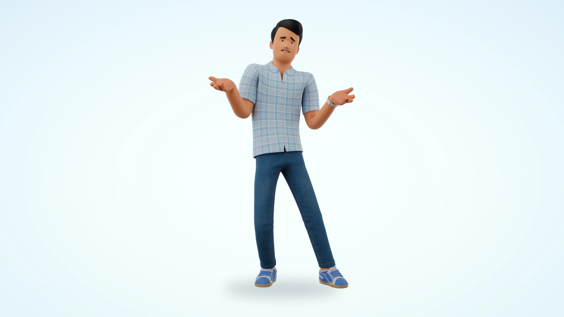 Jennifer and James cartoon 3D model preview 29