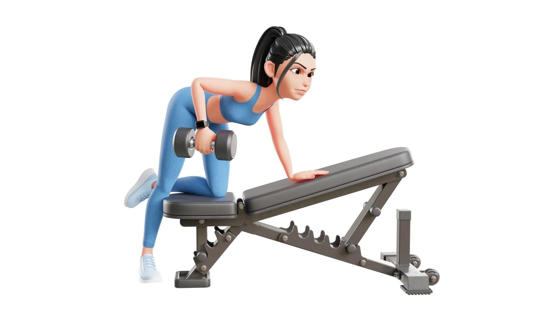 Sports Gym Fitness Woman scene