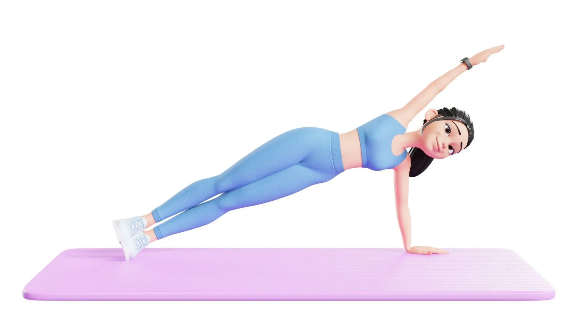Sports Gym Fitness Woman pose