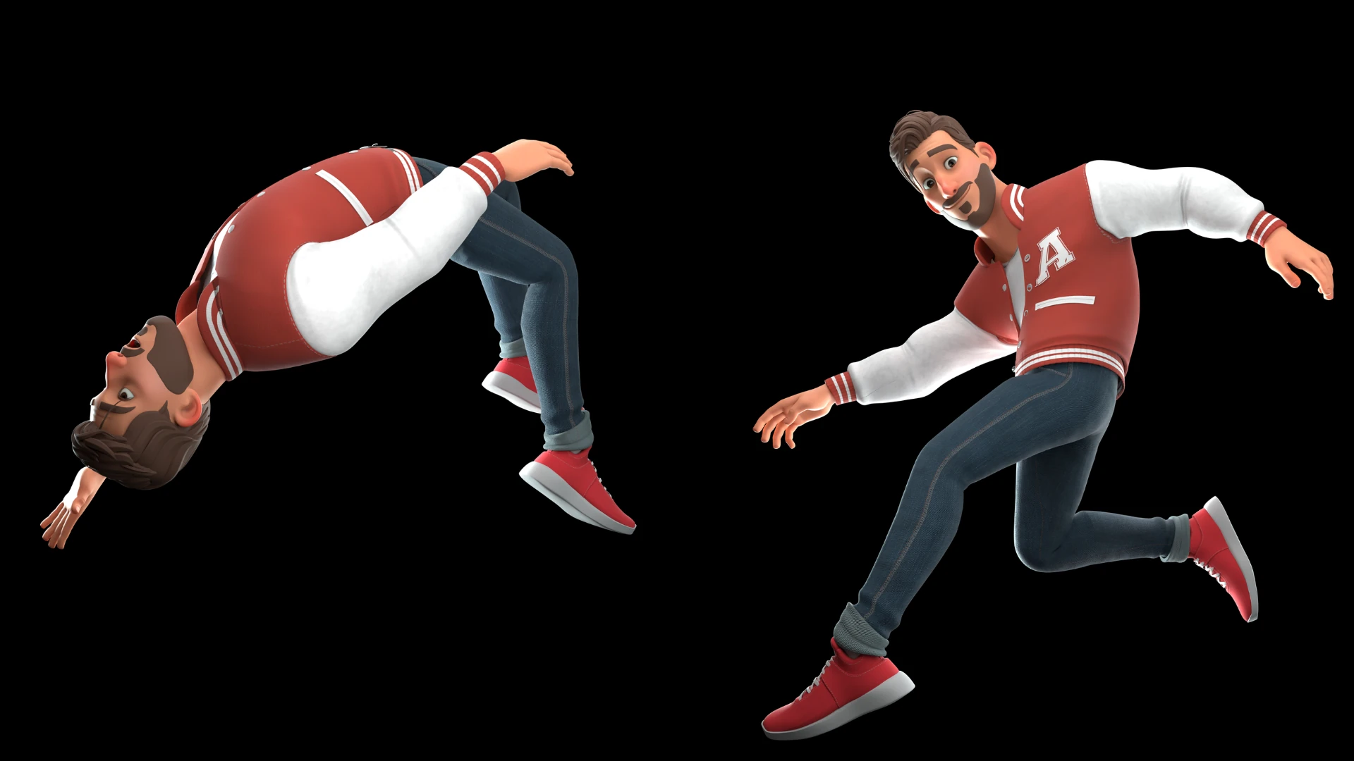 University Student closeup render variation 2