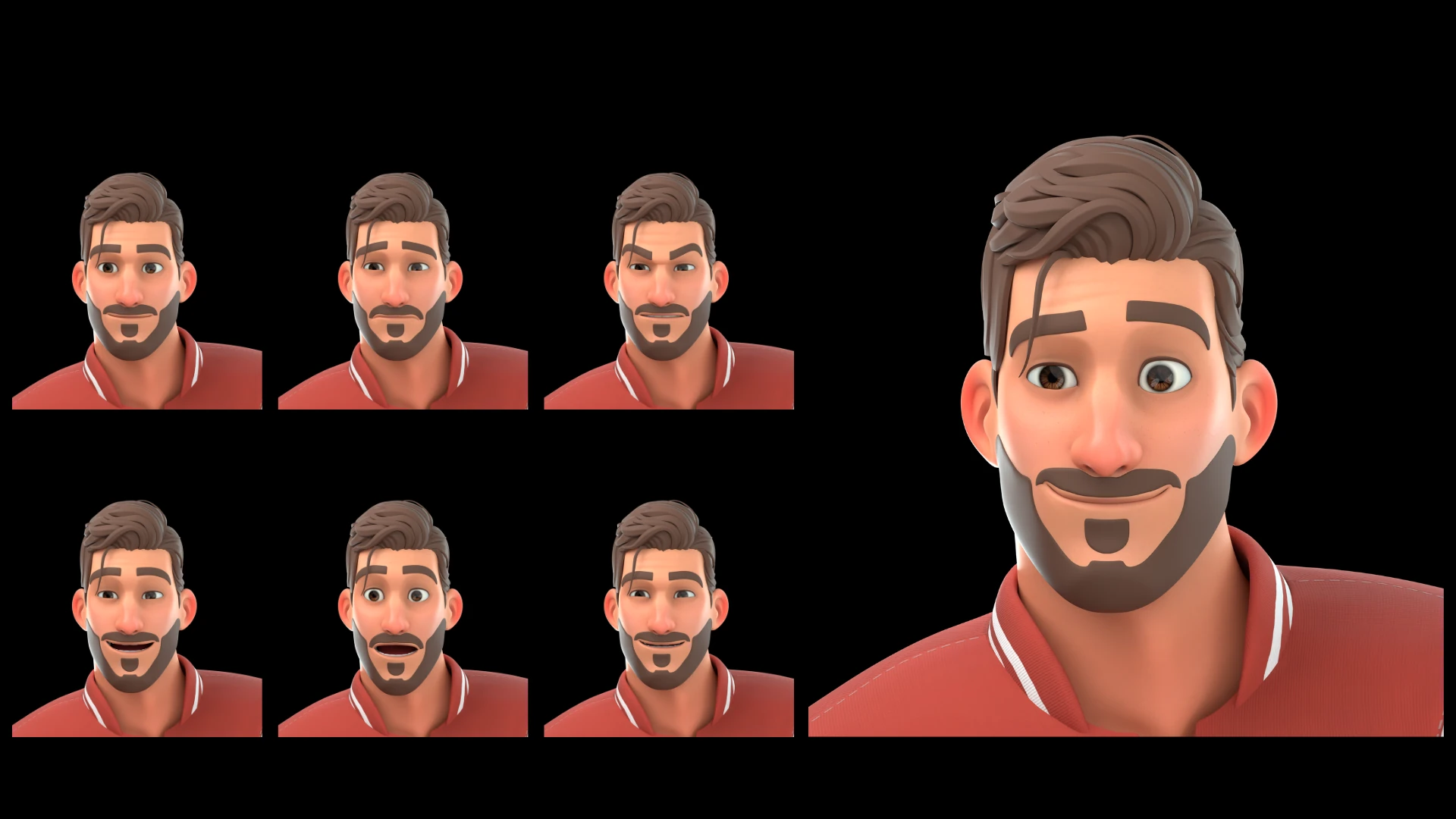 University Student facial expressions pack
