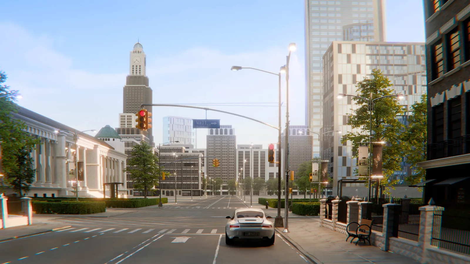 Final city environment street render