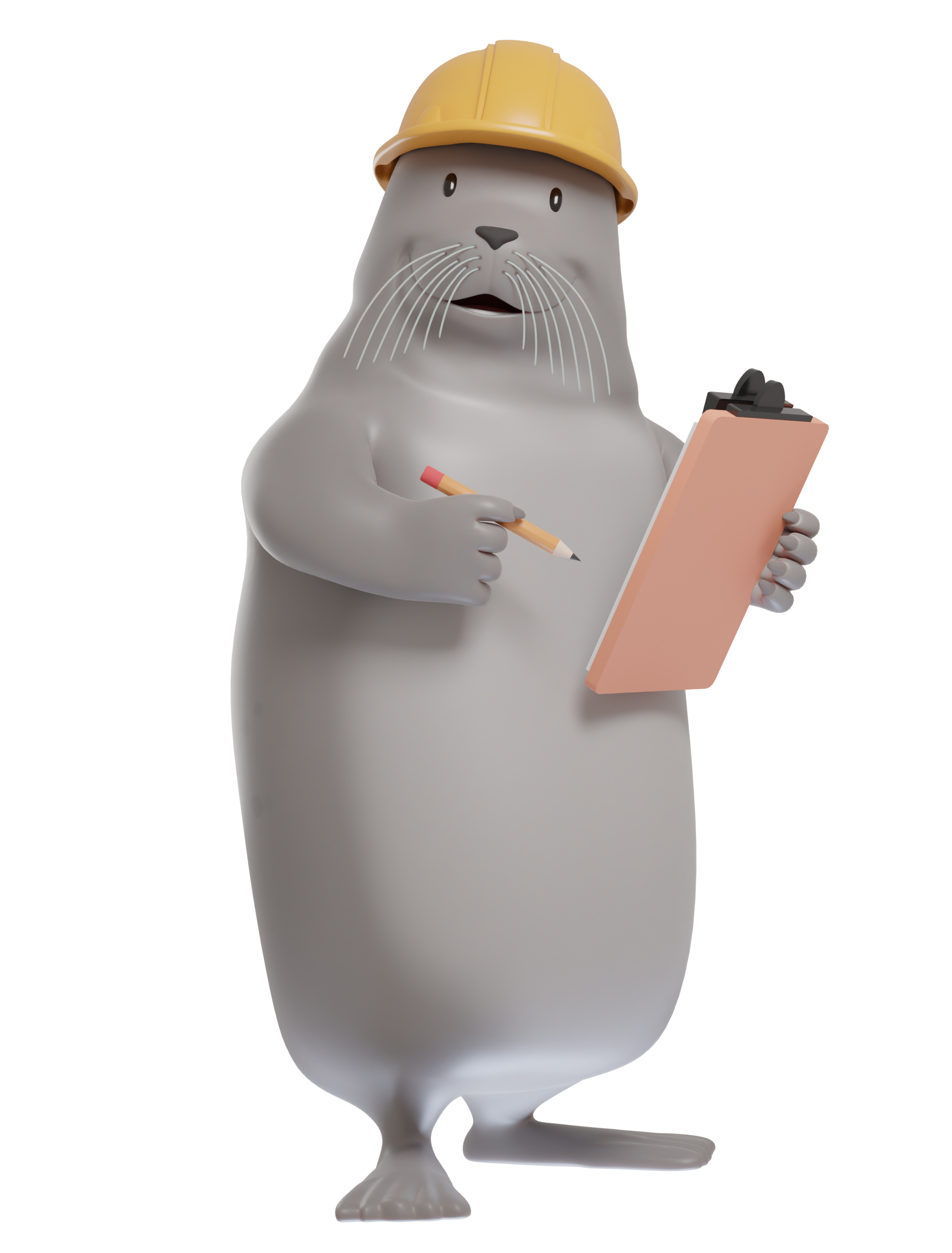 3D custom mascot seal character design