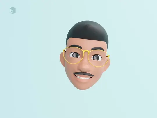 Animated stylized 3D avatar
