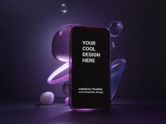 Animated mobile phone mockup