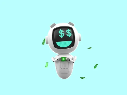 Cartoon robot animation