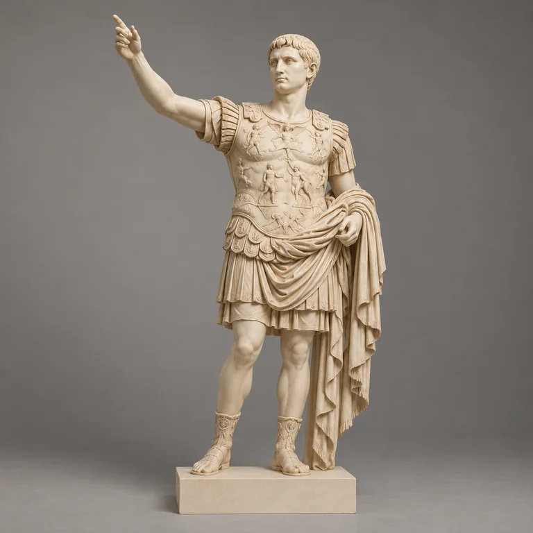 Augustus Statue, clay-style reference preview