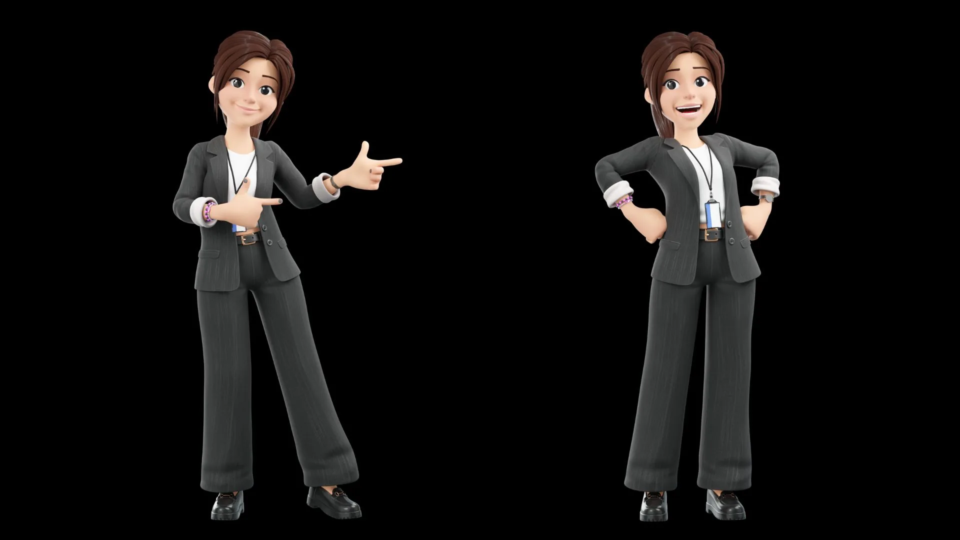 Business Casual Woman friendly professional pose closeup