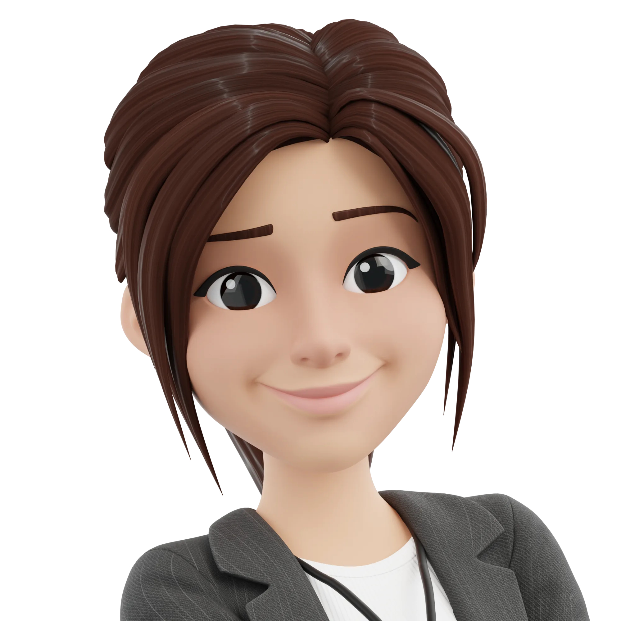 Business Casual Woman expression closeup 1