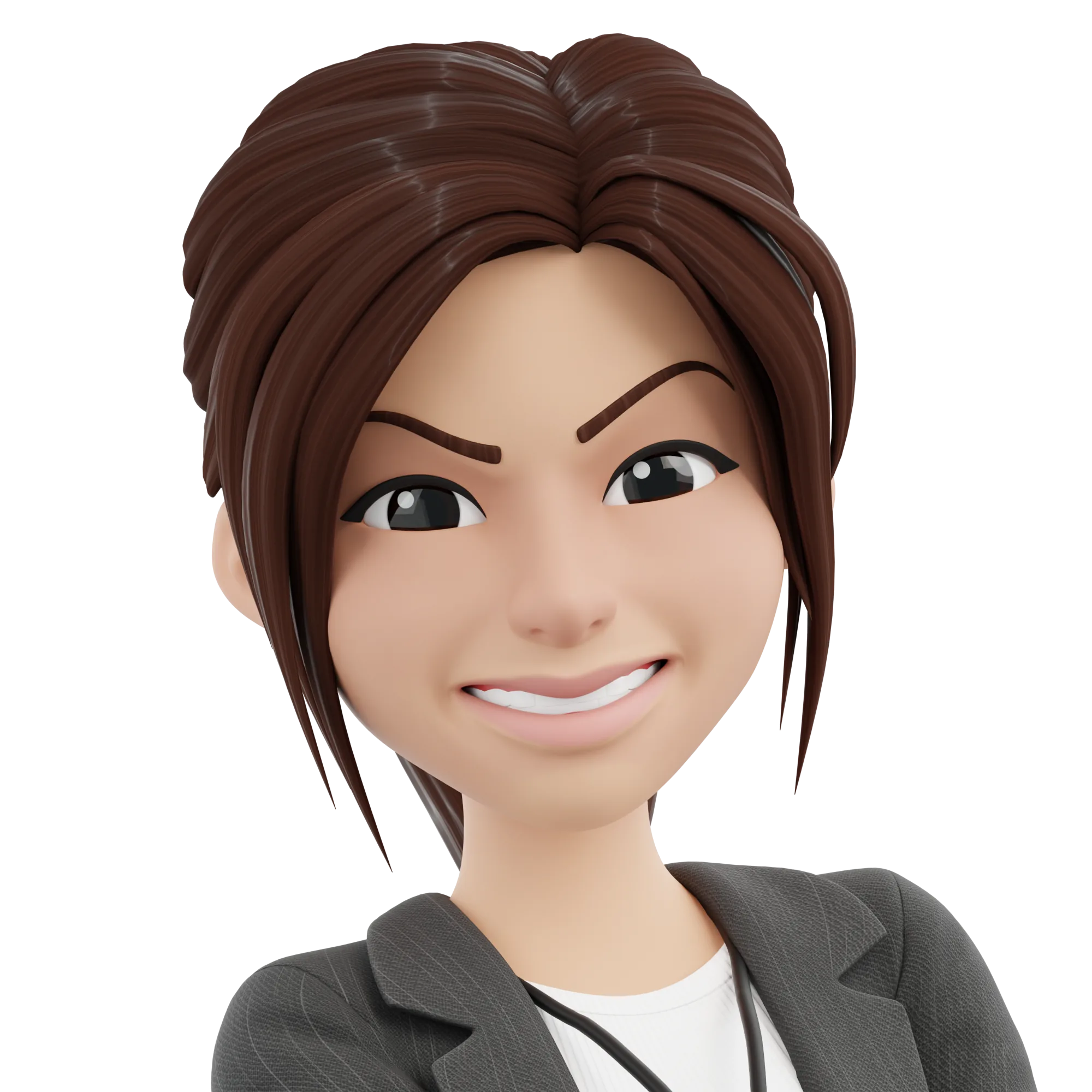 Business Casual Woman expression closeup 2