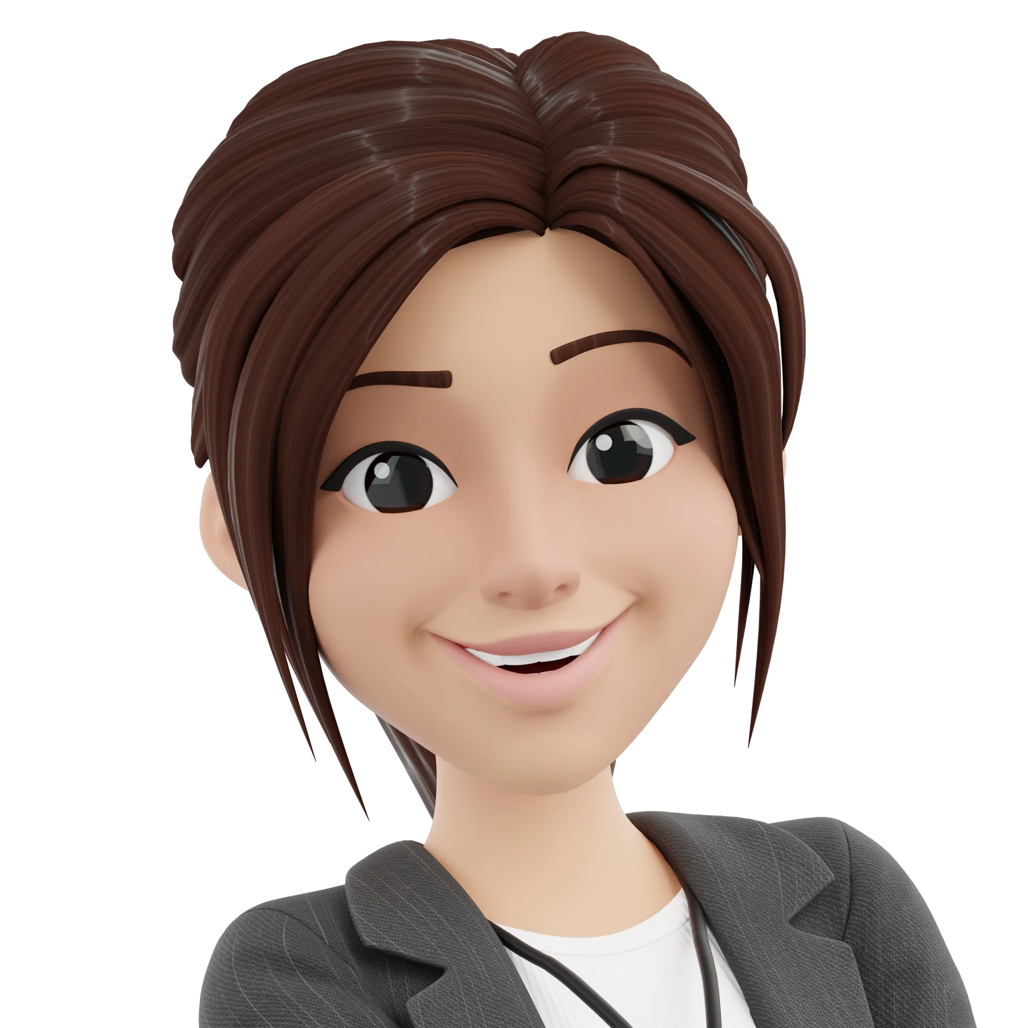 Business Casual Woman expression closeup 3