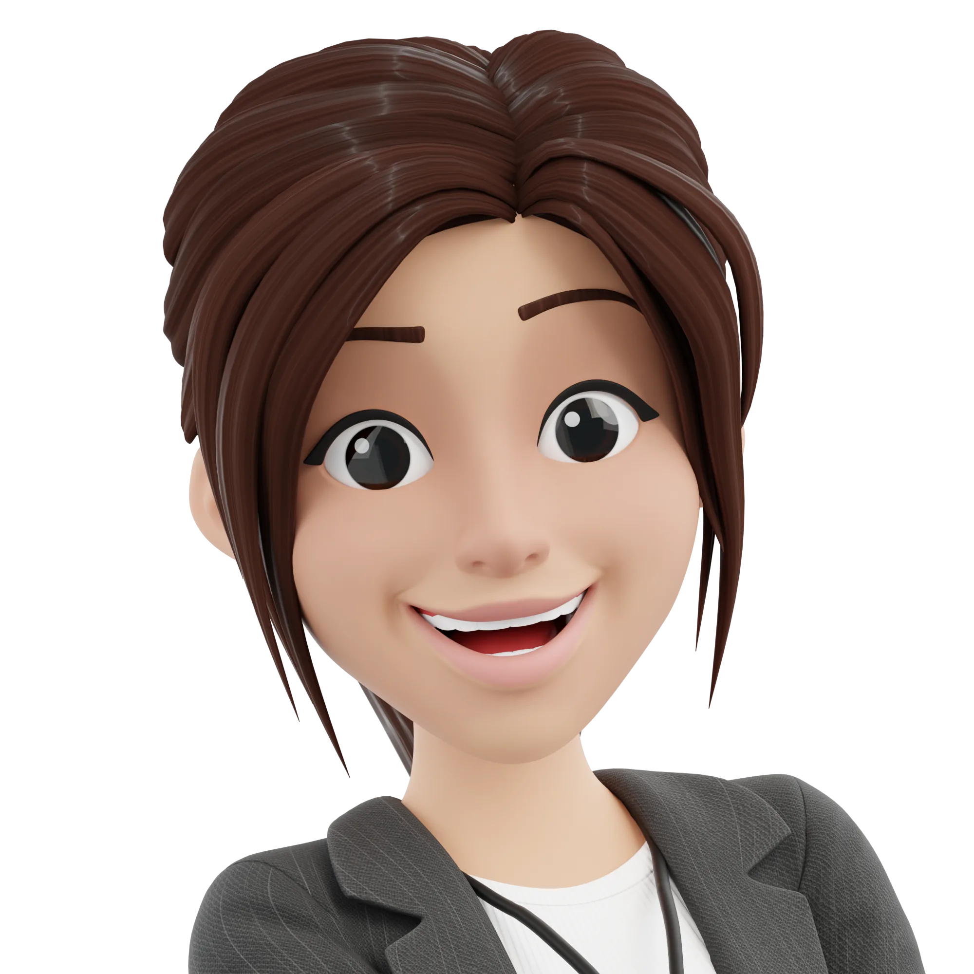 Business Casual Woman expression closeup 4