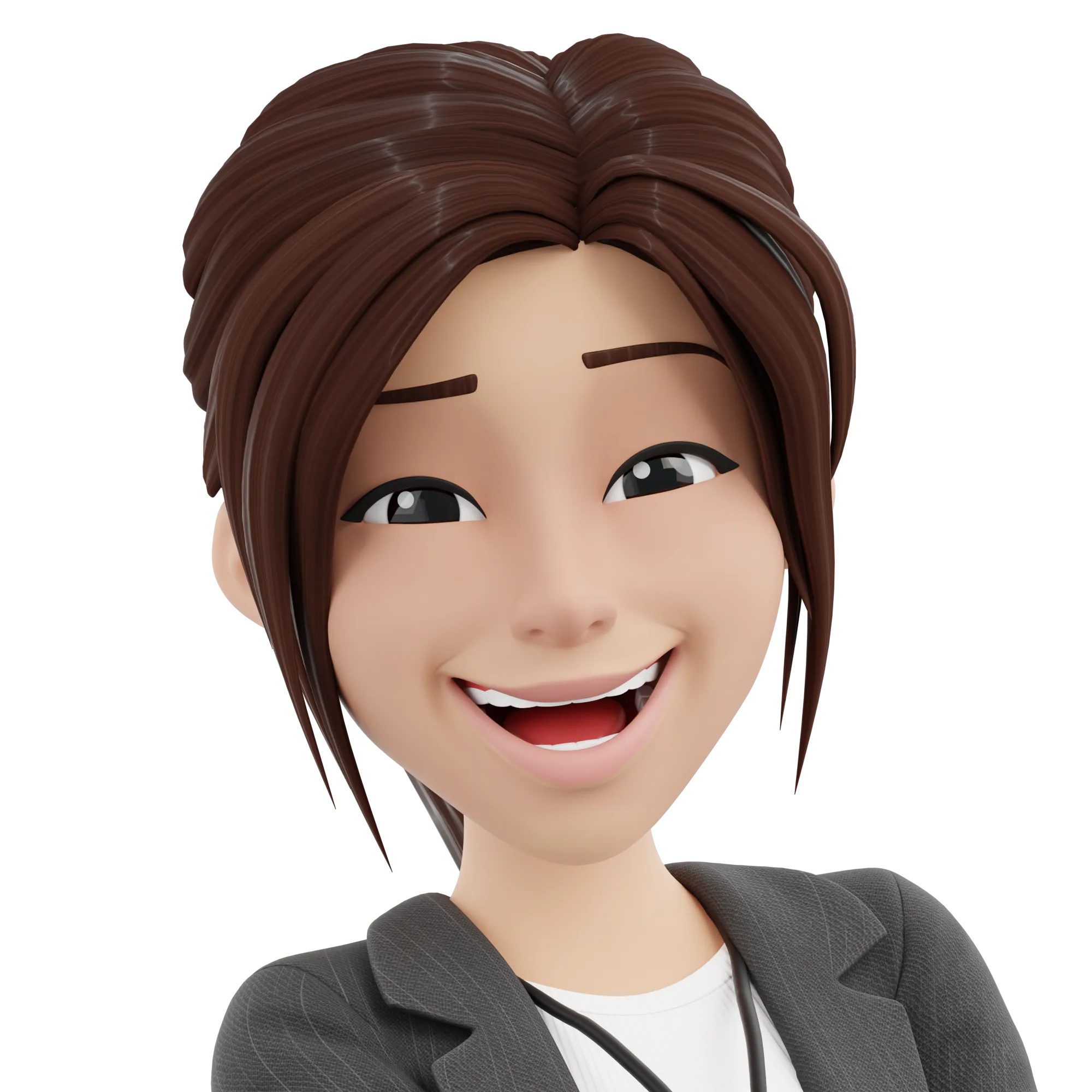 Business Casual Woman expression closeup 5