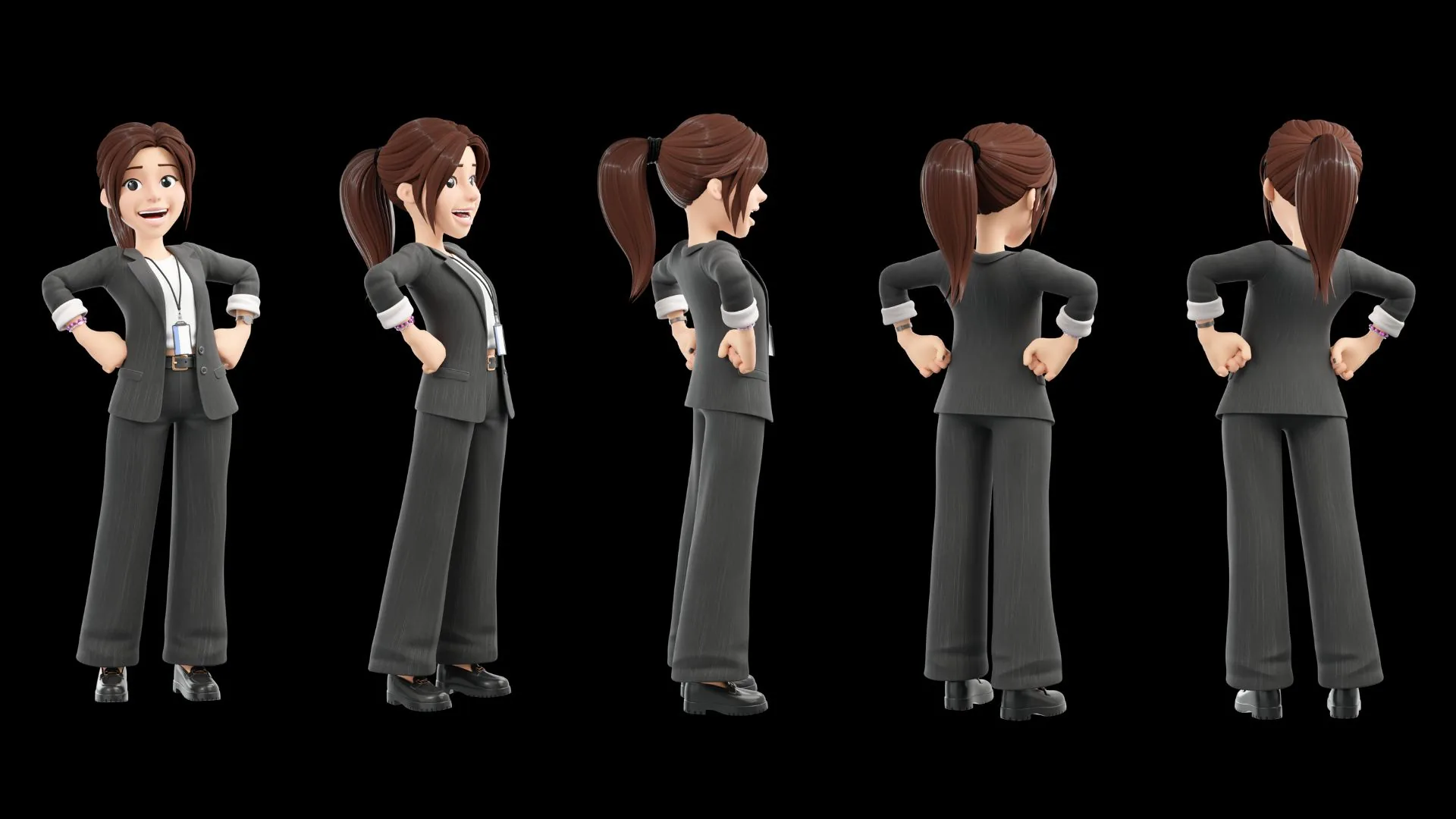 Business Casual Woman polished final render