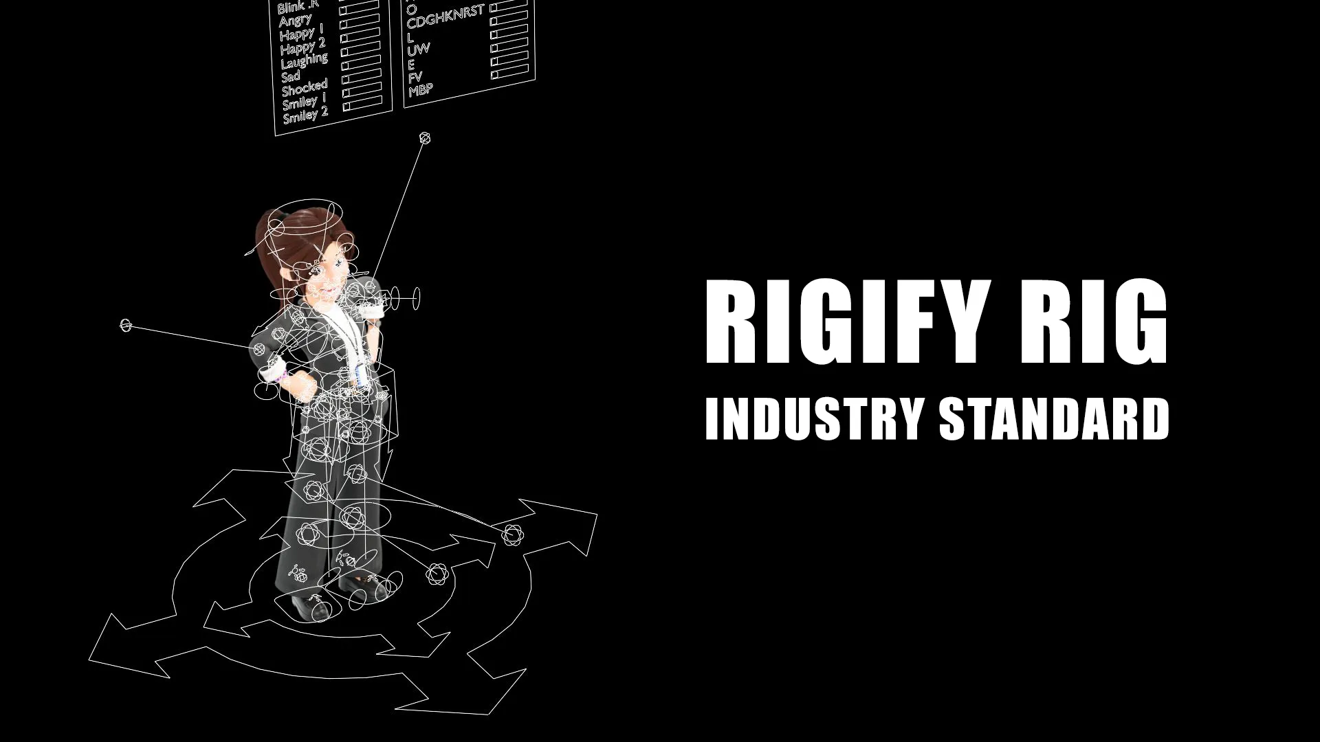 Business Casual Woman industry-standard Rigify rig system